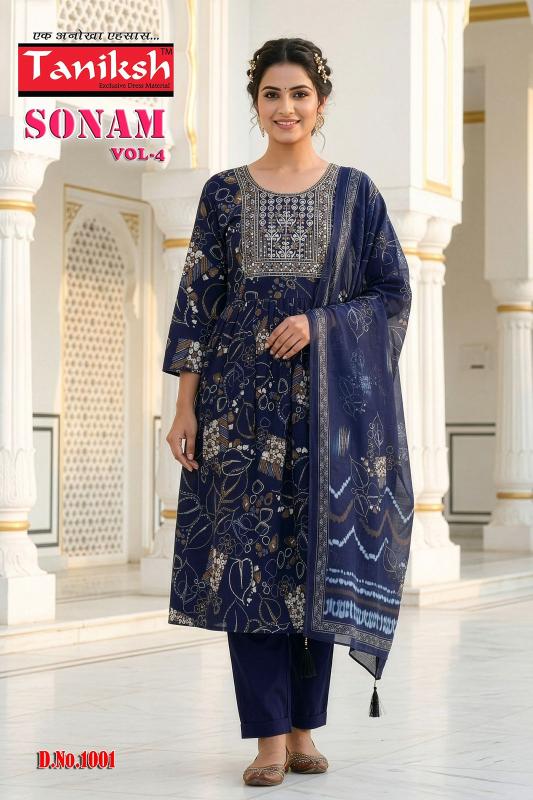 Taniksh sonam vol 4 anarkali style kurtis wholesale outlets